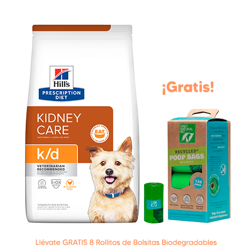 Hills SD Canine Adulto 1-6 Small Bites Cordero y Arroz 2Kg Hills PD Canine K/D Kidney Care Cuidado Renal
