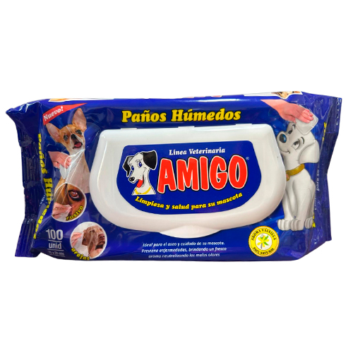 Amigo Pañitos Húmedos 100 Unidades