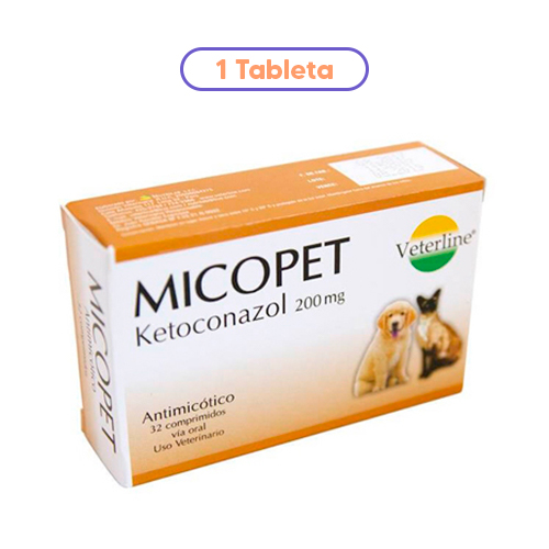 Antimicótico Micopet Ketoconazol 200mg 1 Tableta