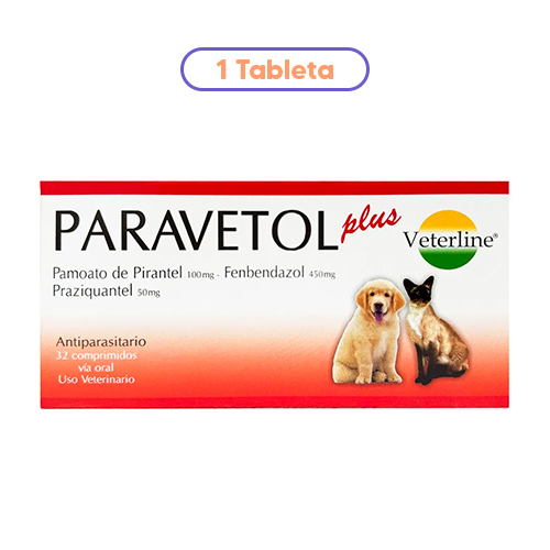 Antiparasitario Paravetol Plus 1 Tableta