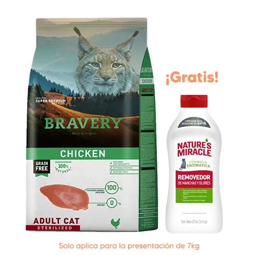 Bravery Gato Adulto Sterilized Chicken 7kg