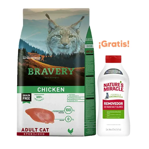 Bravery Gato Adulto Sterilized Chicken