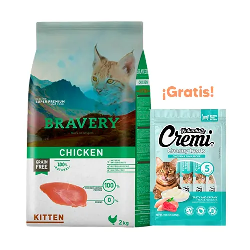 Bravery Gato Kitten Chicken 2Kg