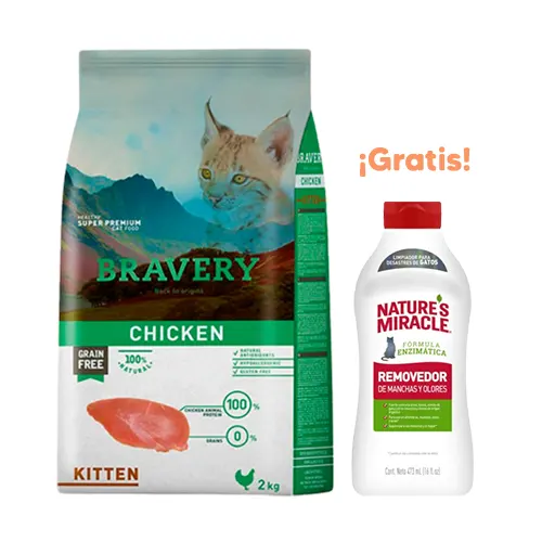 Bravery Gato Kitten Chicken 2Kg