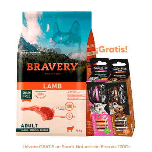 Brit Care Pouch Mini Puppy Lamb Fillets 85Gr Bravery Perro Adulto Cordero Large Medium Breed 4Kg