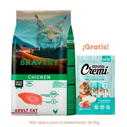 Bravery Gato Adulto Chicken 2kg