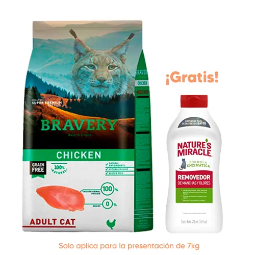 Bravery Gato Adulto Chicken 7kg