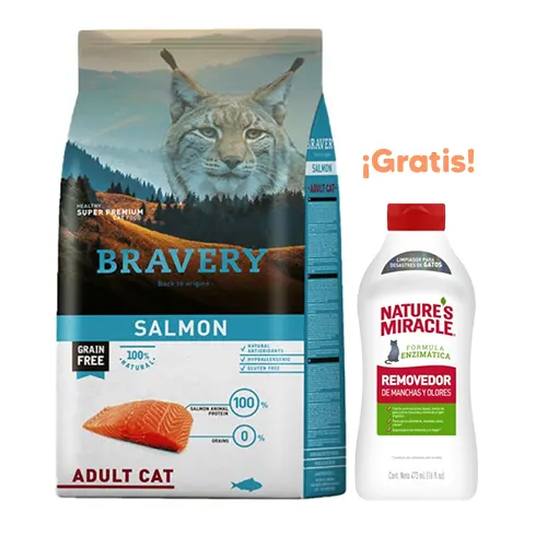 Bravery Gato Adulto Salmón