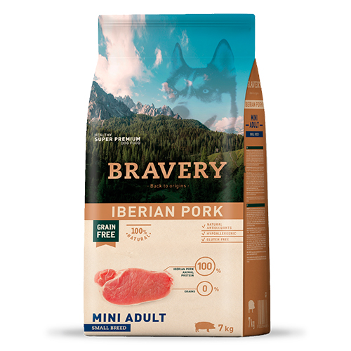 Bravery Perro Adulto Small Breed Iberian Pork Mini 7Kg Bravery Perro Adulto Small Breed Iberian Pork Mini 7Kg