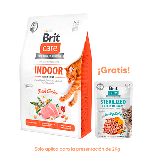 Brit Care Cat Indoor Anti-Stress Chicken 2Kg