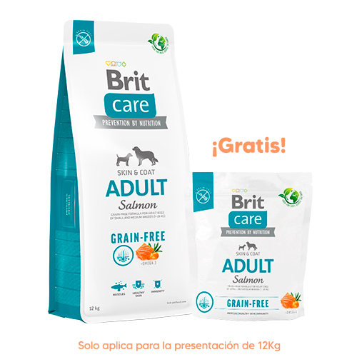 Brit Care Dog Grain Free Adulto Salmón 12kg