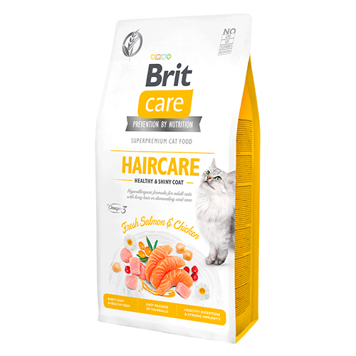 Brit Care Cat Haircare Healthy & Shiny Coat 7kg