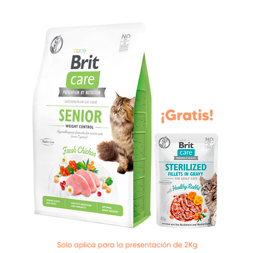 Brit Care Cat Senior Weight Control 2Kg