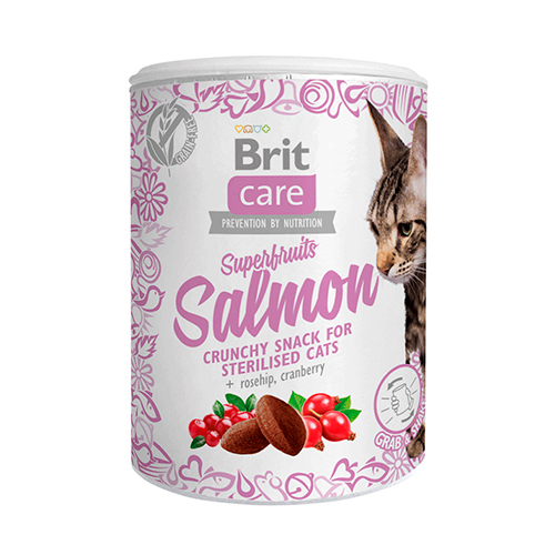 Brit Care Cat Snack Superfruits Salmón 100Gr