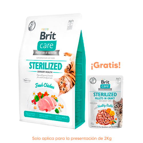 Brit Care Cat Sterilized Urinary Health Chicken & Rice 2kg