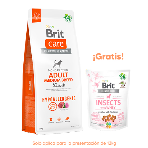 Brit Care Dog Hypoallergenic Adulto Medium Breed Lamb 12kg