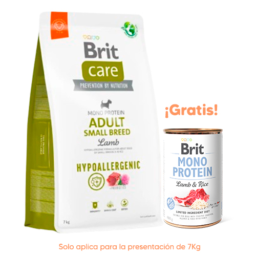 Brit Care Dog Adulto Small Breed Lamb Hypoallergenic 7kg