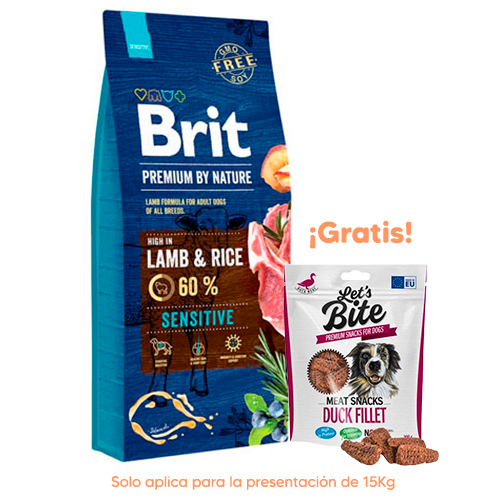 Brit Premium By Nature Dog Adulto Sensitive Lamb & Rice 15kg