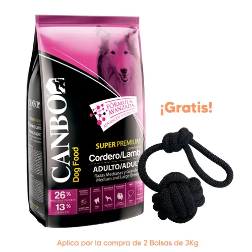 Canbo Dog Adulto Cordero Razas Medianas y Grandes 3kg