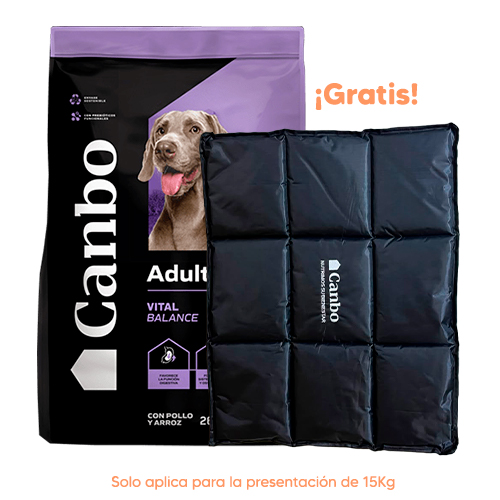 Canbo Pouch Perro Monoprotein Cachorro Cordero 100Gr Canbo Dog Balance Adulto Razas Medianas y Grandes de Pollo 15kg