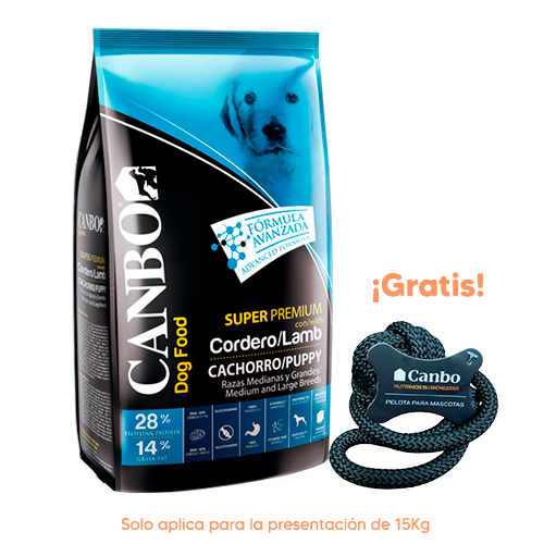 Canbo Dog Cachorro Cordero Razas Medianas y Grandes 15kg