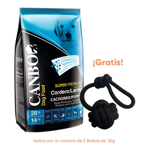 Canbo Dog Cachorro Cordero Razas Medianas y Grandes 3kg