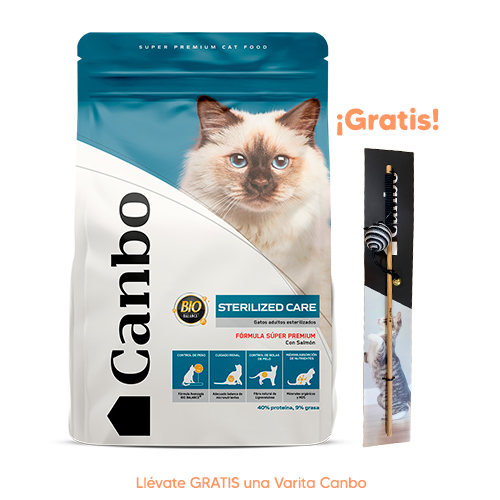 Canbo Gato Adulto Esterilizado Salmón y Arroz 7kg