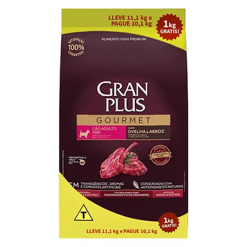 Gran Plus Gourmet Perro Adulto Mini Cordero y Arroz 11.1kg