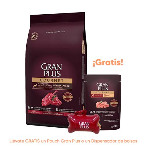 Pipeta Antipulgas para Gato Bravecto Plus Spot On 2.8 a 6.25Kg 250mg Gran Plus Gourmet Perro Adulto Razas Medianas y Grandes Cordero y Arroz de 3Kg