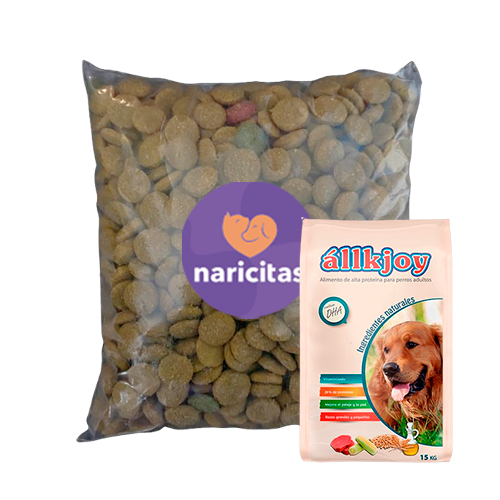 Granel Allkjoy Perro Adulto Todas las Razas de Carne de Res 500Gr
