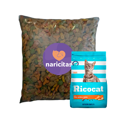 Granel Ricocat Adulto de Pollo, Sardina y Salmón 500Gr