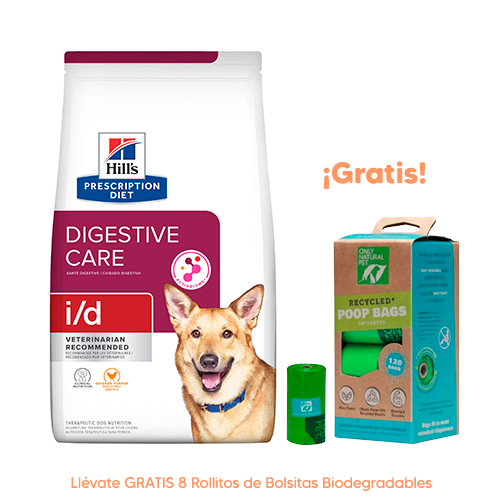 Hills SD Canine Adulto 1-6 Small Bites Cordero y Arroz 2Kg Hills PD Canine I/D Cuidado digestivo de Pollo 3.85Kg
