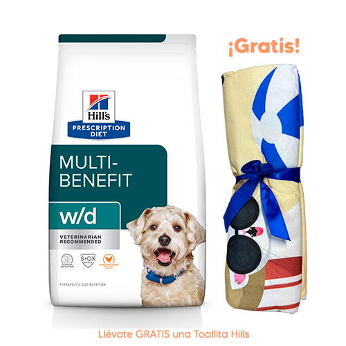 Hills PD Canine w/d Manejo de Glucosa, Digestivo y Peso Pollo 3.85Kg