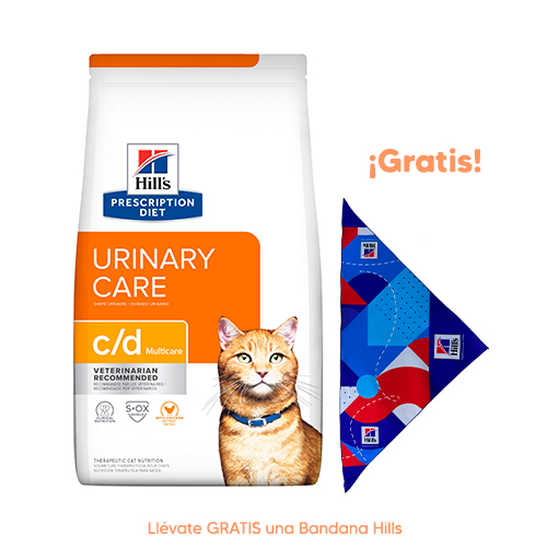 Hills PD Feline c/d Multicare Cuidado Urinario de Pollo 1.8Kg