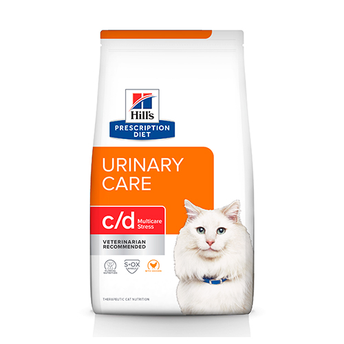Hills PD Feline C/D Multicare Stress Cuidado Urinario de Pollo 1.8Kg