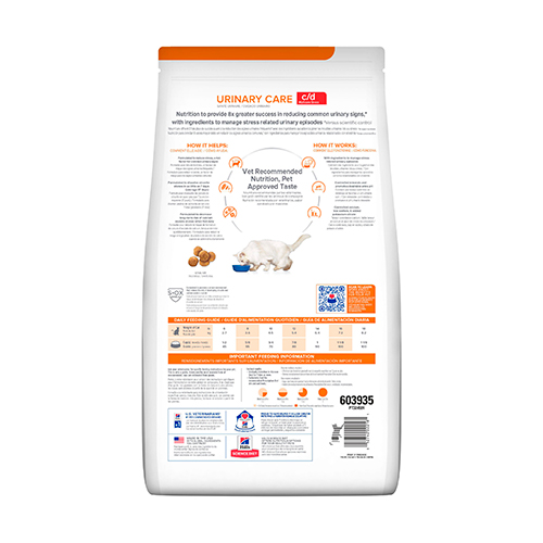 Hills PD Feline C/D Multicare Stress Cuidado Urinario de Pollo 1.8Kg