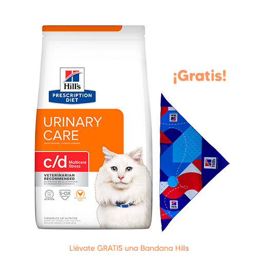 Hills PD Feline c/d Multicare Stress Cuidado Urinario de Pollo 1.8Kg