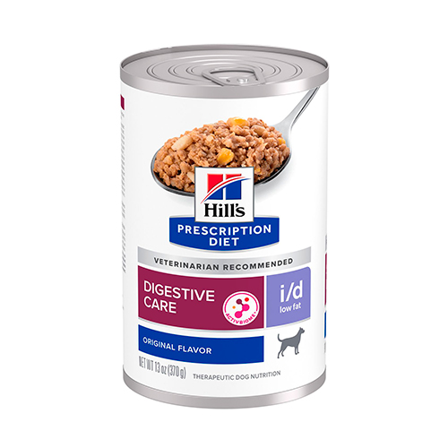 Hills PD Lata Canine I/D Cuidado Digestivo Low Fat 369Gr