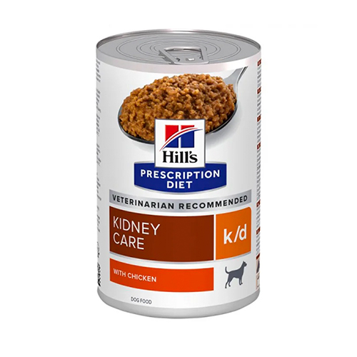 Hills PD Lata Canine k/d Cuidado Renal Pollo 369Gr