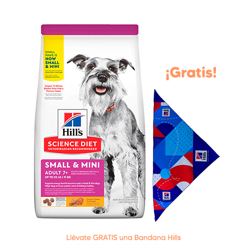 Promoción 2 Cojines Diseños Disney 43x43cm Hills SD Canine Adulto +7 Small & Mini Pollo y Arroz 2Kg