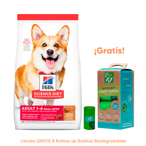 Hills SD Canine Adulto 1-6 Small Bites Cordero y Arroz 2Kg Hills SD Canine Adulto 1-6 Small Bites Cordero y Arroz 2Kg