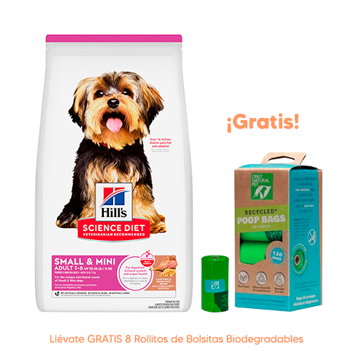 Hills SD Canine Adulto 1-6 Small Bites Cordero y Arroz 2Kg Hills SD Canine Adulto 1-6 Small & Mini Cordero y Arroz