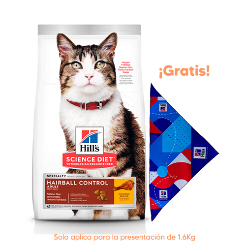 Holliday Mv Dog Articular 2Kg Hills SD Feline Adulto Hairball Control Pollo 1.6kg