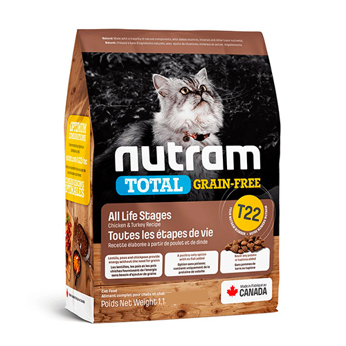 Nutram Cat T22 Grain Free Chicken & Turkey 2Kg