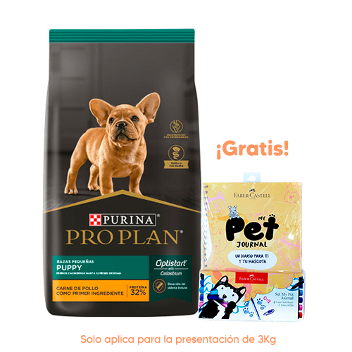 Vetoquinol Suplemento para Perros y Gatos Nutrical 120.5Gr Pro Plan Dog Puppy Razas Pequeñas de Pollo y Arroz 3KG