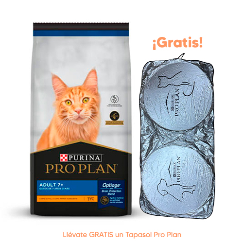 Pro Plan Cat Adulto +7 años de Pollo y Arroz 3Kg