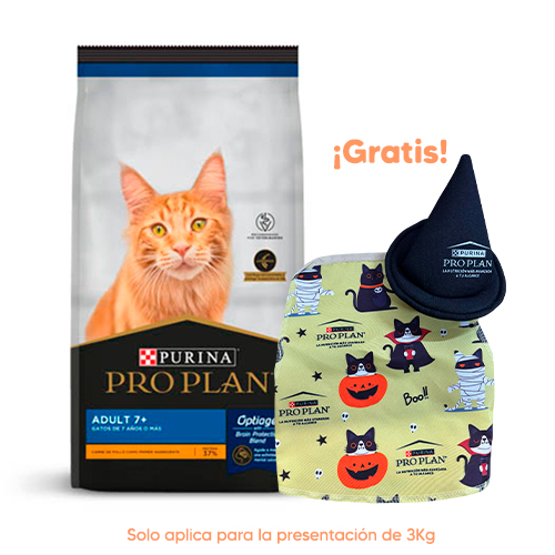 Pro Plan Cat Adulto +7 años de Pollo y Arroz 3kg