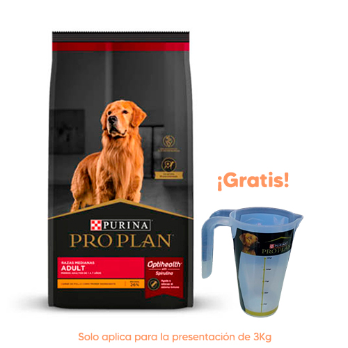 Pro Plan Dog Adulto Razas Medianas de Pollo y Arroz 3kg
