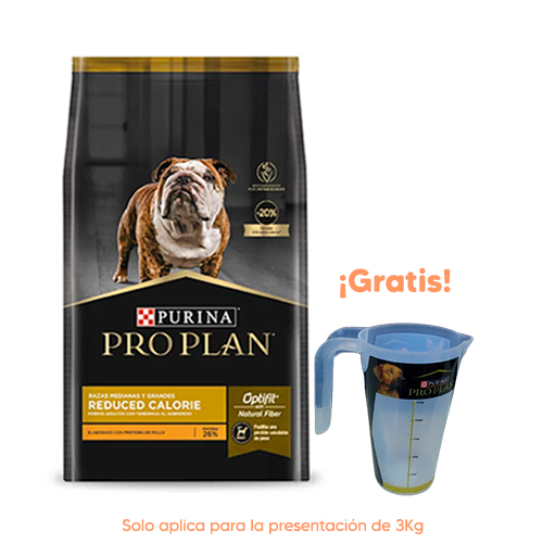 Pro Plan Dog Adulto Razas Medianas y Grandes Reduce Calorie de Pollo y Arroz 3kg