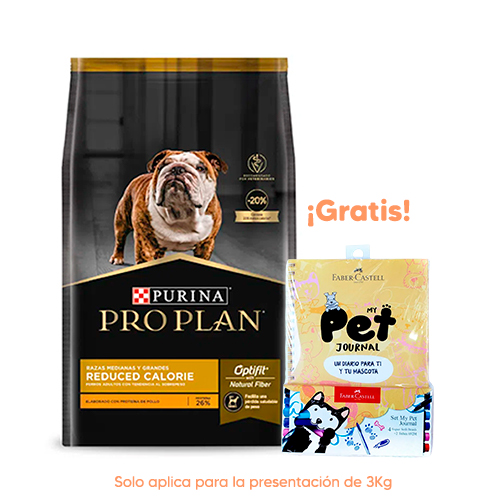Pro Plan Dog Adulto Razas Pequeñas Pollo y Arroz 3Kg Pro Plan Dog Adulto Razas Medianas y Grandes Reduce Calorie de Pollo y Arroz 3kg